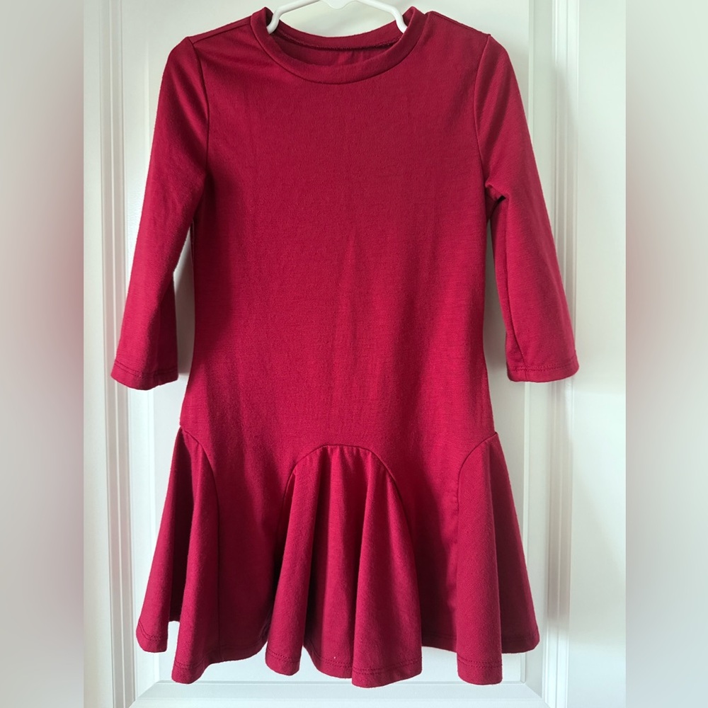 Wonder Nation Red Casual Kids Dress - Size 4-5 - Preloved